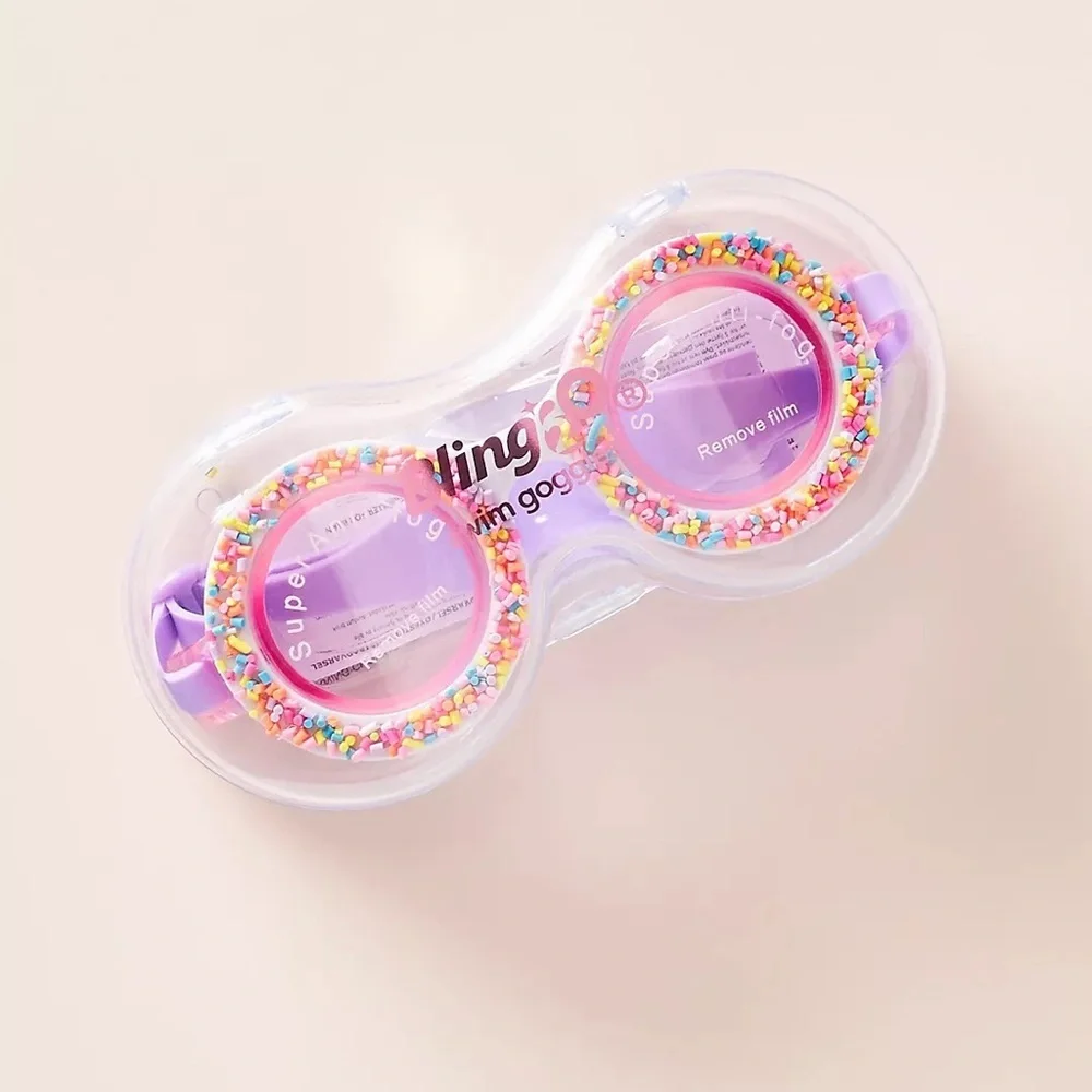 Sprinkle Donut Kids Swimming Goggles-Grape Jelly